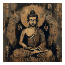 BUDDHA-MEDITATIONSACRYLISK PAINTING #1