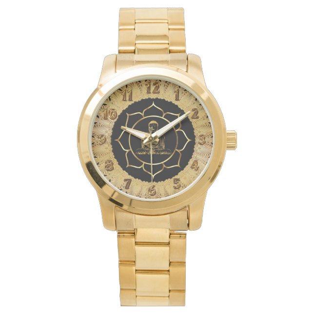 Buddha mediterade andlig yoga armbandsur (Framsida)