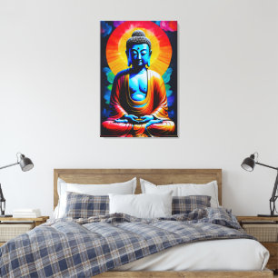 Buddha Mediterar Canvastryck