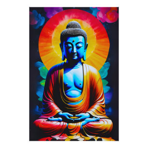 Buddha Mediterar Fototryck