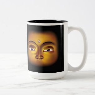 Buddha mediterar muggen Två-Tonad mugg