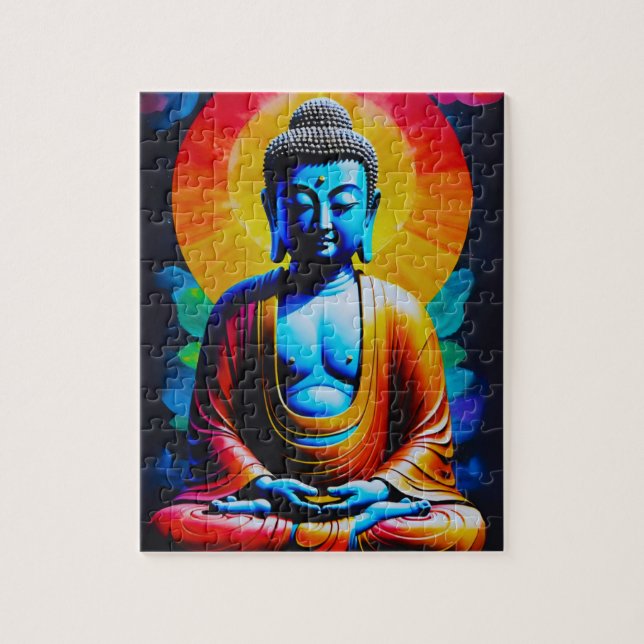 Buddha Mediterar  Pussel (Vertikal)