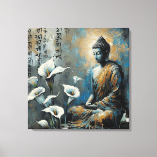 BUDDHA METALLIC PAINT ART #1 CANVASTRYCK