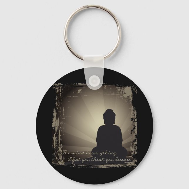 Buddha mind är allt nyckelring (Framsida)