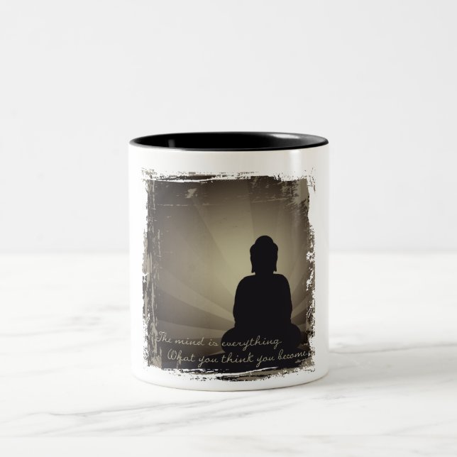 Buddha Mind är allt Två-Tonad Mugg (Center)