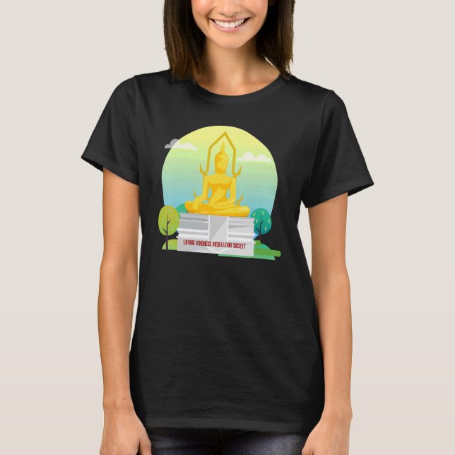 Buddha Mindfulness Buddhist Gautama Buddhism Lovin T Shirt (Framsida)