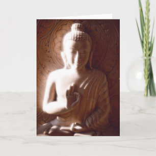 Buddha mjukt ljust helgkort