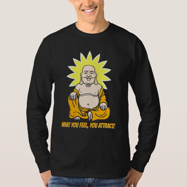 Buddha Monk Namaste Buddhism Vad Du Känner Du Drar T Shirt (Framsida)