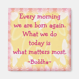 Buddha Morgonens rotationsoffert Magnet