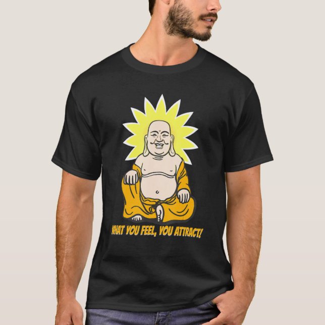 Buddha Munk Namaste Buddhism Vad Du Känner Du Drar T Shirt (Framsida)