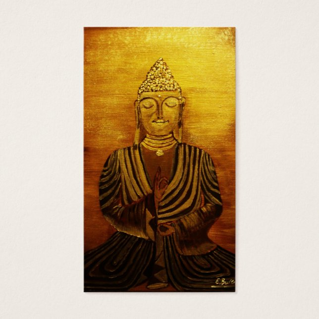 "Buddha" nach Orginalbild von Eva Borowski Visitkort (Framsidan)