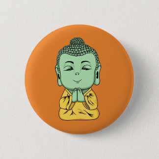 Buddha Namaste klämmer fast knäppas tillbaka Knapp