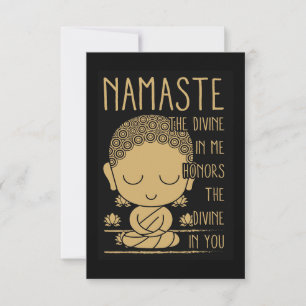 Buddha namnaste gudomligheten i mig OSA kort