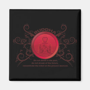 Buddha närvarande ögonblick magnet