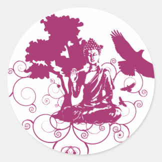 Buddha Nature Sticker Runt Klistermärke