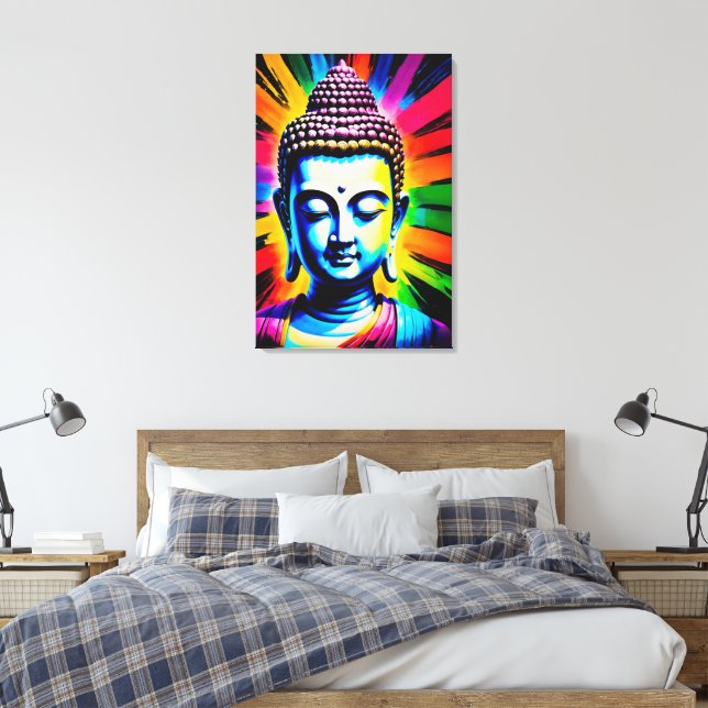 Buddha Neon Dekor Canvastryck (Insitu (sovrum))