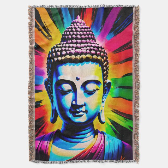 Buddha Neon Dekor  Filt (Framsidan Vertikal)