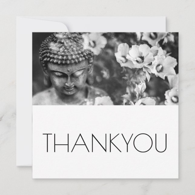 BUDDHA- OCH FLÖDESKORT FÖR TACK KORT (Framsida)