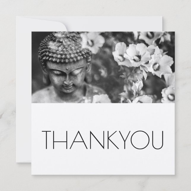 BUDDHA- OCH FLÖDESKORT FÖR TACK KORT (Framsida)