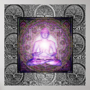 Buddha och Livets träd Poster