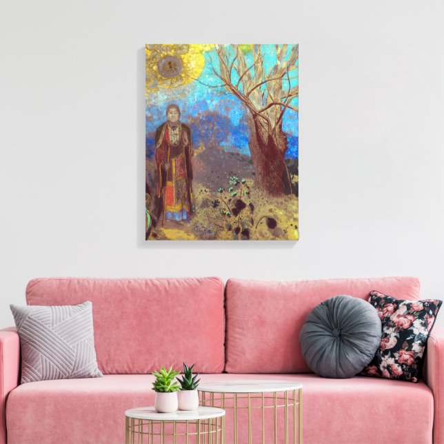 Buddha | Odilon Redon | Canvastryck (Insitu (Vardagsrum))