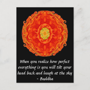 Buddha-offert - när du inser hur perfekt....... vykort