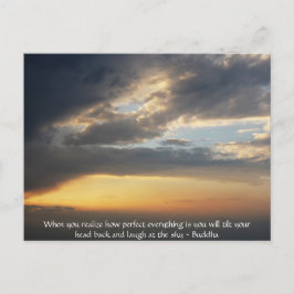 Buddha-offert - när du inser hur perfekt...... vykort