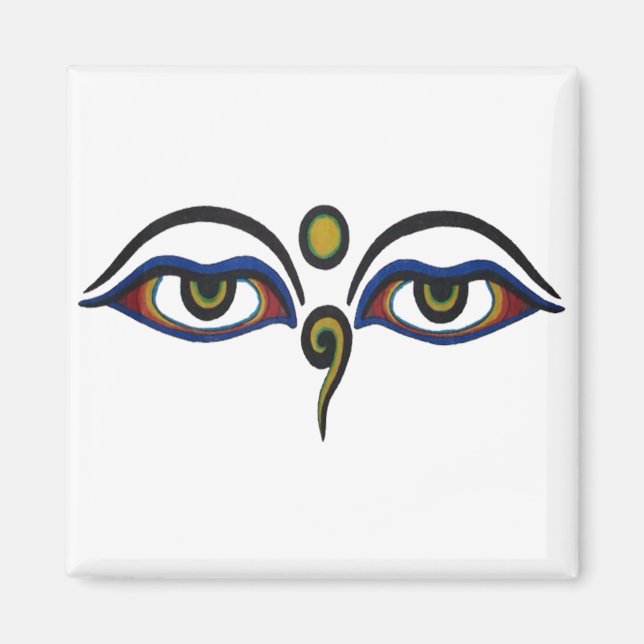 Buddha Ögon Magnet (Framsidan)