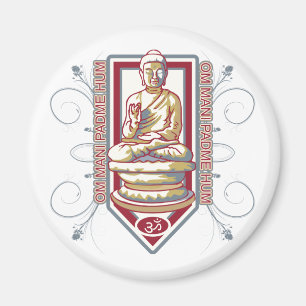 Buddha Om Mani Padma mummel Magnet