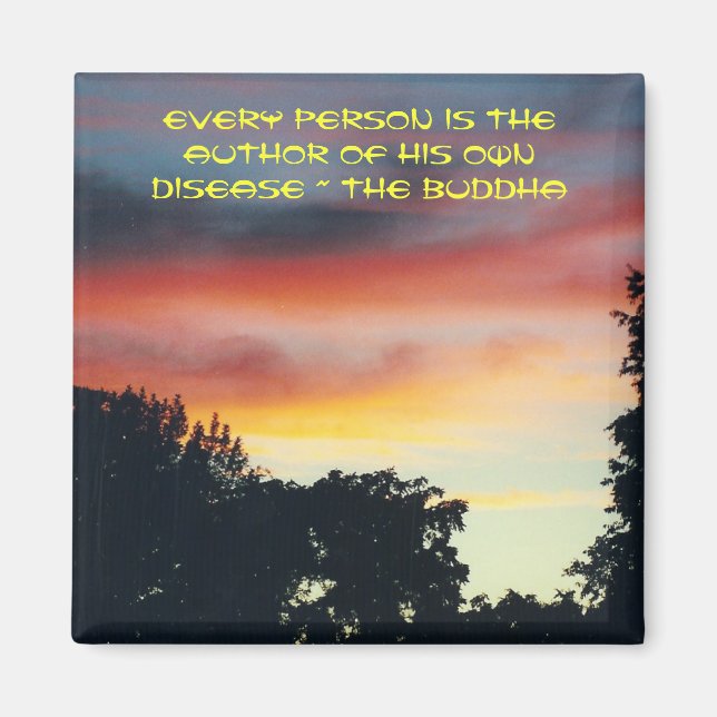 Buddha: on disease - magnet (Framsidan)