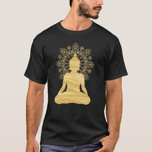 Buddha på bohemisk andlig Om New Agerörelsen för T Shirt (Framsida)