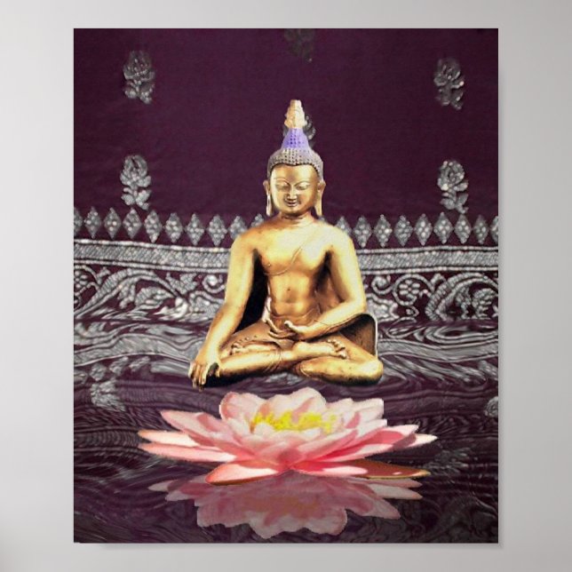 Buddha på Lotus Poster (Framsidan)