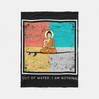 Buddha På Surfbräda - Utan Vatten, Är Jag Ingentin Fleecefilt
