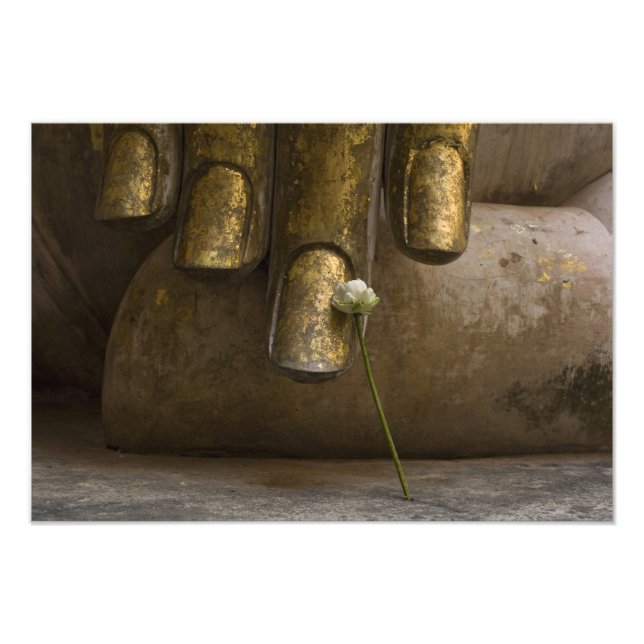 Buddha på Wat Si Chum. Fototryck (Framsidan)