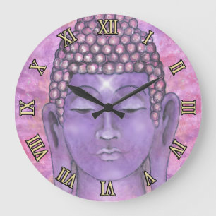 Buddha Painting Stor Klocka