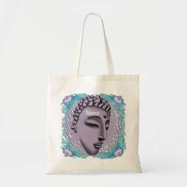 Buddha Peace Tote Bag Tygkasse (Framsidan)