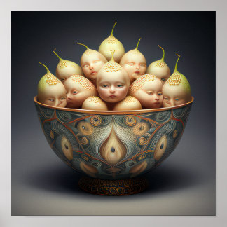 Buddha Pear Bowl 2 Poster