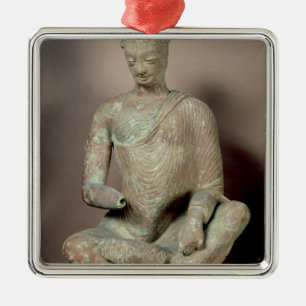 Buddha placerade i meditation, från Fondukistan Julgransprydnad Metall