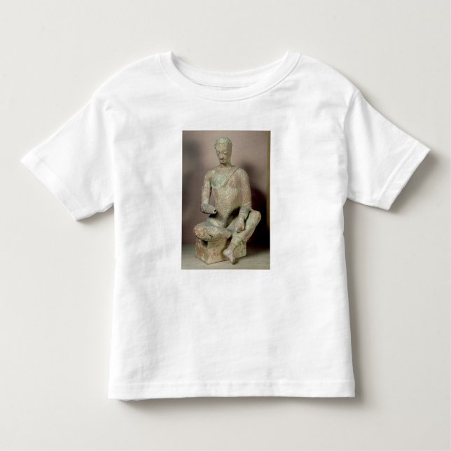 Buddha placerade i meditation, från Fondukistan Tee Shirt (Framsida)