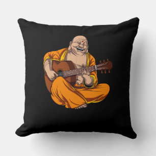 Buddha Pllay Guitar Zen Yoga Meditation Kudde