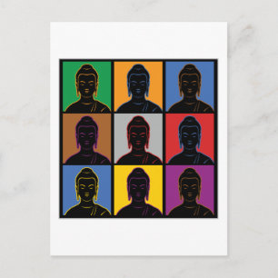 Buddha Pop Art Vykort