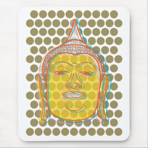 Buddha Pop Dots Mousepad Musmatta