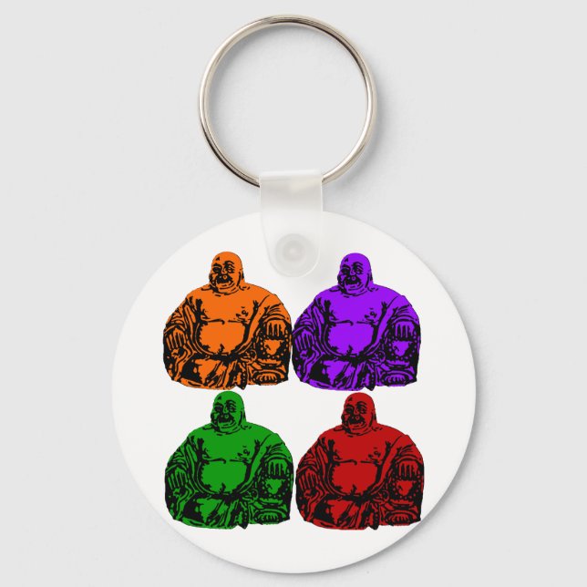 buddha - popkonst nyckelring (Framsida)