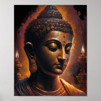 Buddha Porträtt konst Poster