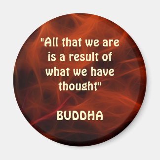 BUDDHA POSITIV QUOTE FRACTAL ART Magnet Series