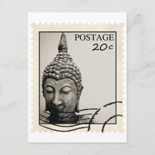 Buddha Postage Frimärke Design Vykort