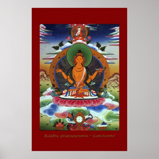 Buddha Prajnaparamita Religiösa Art Poster Series (Framsidan)