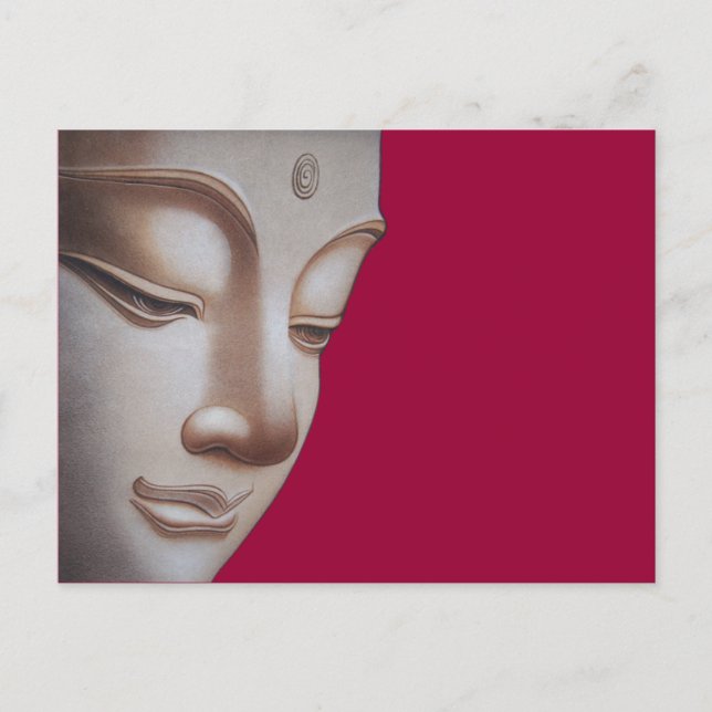 Buddha-profil Vykort (Framsida)