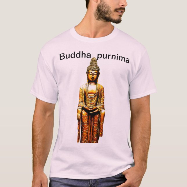 Buddha purnima speciell inre fred. t shirt (Framsida)