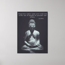 Buddha Qoute Canvastryck